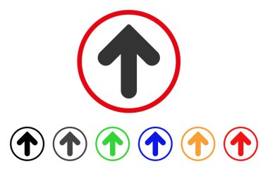 Yuvarlak simge yukarı ok