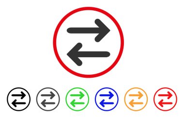 Yatay yuvarlak simge çevirmek