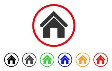 Ev yuvarlak simgesini