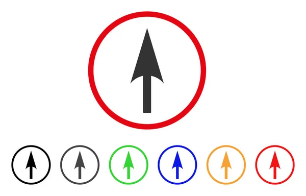 As Y afgeronde pijlpictogram — Stockvector