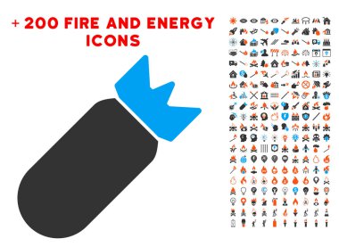 Bonus enerji toplama ile Havacılık bomba simgesi