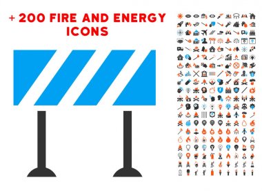 Bonus alev Clipart simgesiyle bariyer