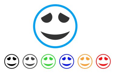 Tutuk gülümseme simgesi yuvarlak