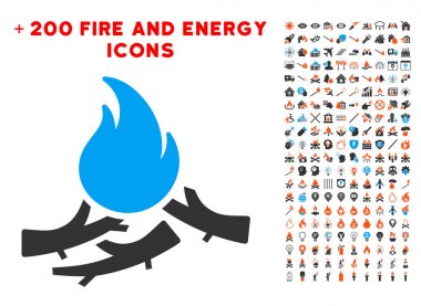 Piç kamp ateşi simgesi ile Bonus güç koymak