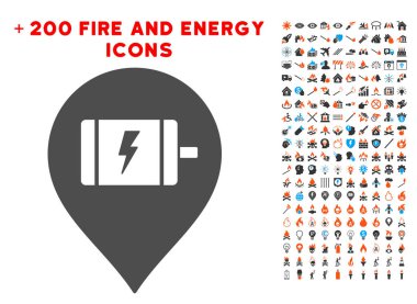 Elektrik motoru işareti simgesi ile Bonus enerji koymak