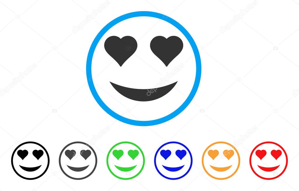Love Smile Rounded Icon