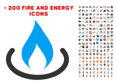 Ateş ile Bonus yangın Clipart simgesi yerleştir