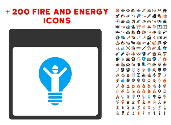 Elektrikçi takvim sayfası simgesini Bonus güç koleksiyonu ile