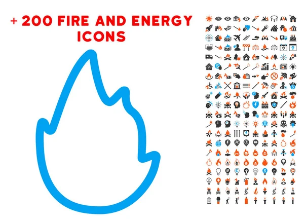 Yangın kontur simgesini ile Bonus yangın Clipart