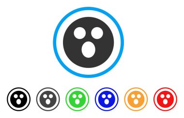 Surprized gülen vektör simgesi