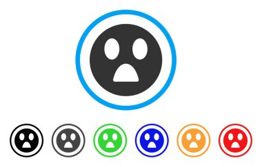 Smiley vektör simge merak ediyorum