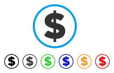 Amerikan Doları vektör simgesi