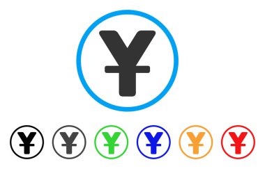 Çin yuan vektör simgesi