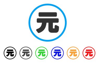 Yuan Renminbi vektör simgesi