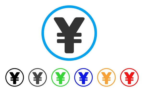 Icona vettoriale Yen giapponese — Vettoriale Stock