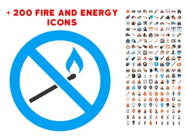 Maç ateş simgesi Bonus yangın koleksiyonu ile yasak