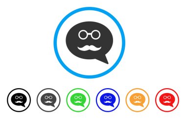 Dedesi Smiley ileti vektör simgesi