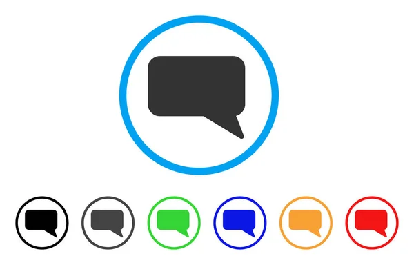 Message Cloud Vector Icon — Stock Vector