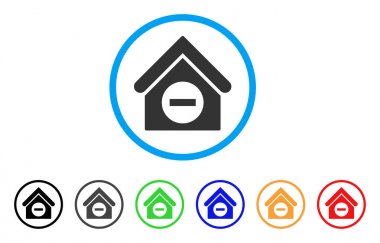 Yuvarlak simge bina düşeriz