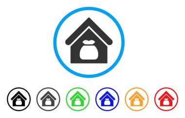 Hasat ambar yuvarlak simge