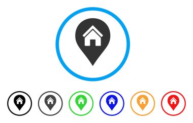 Realty harita işaretleyici yuvarlak simge