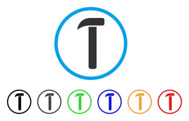 Çekiç yuvarlak simge