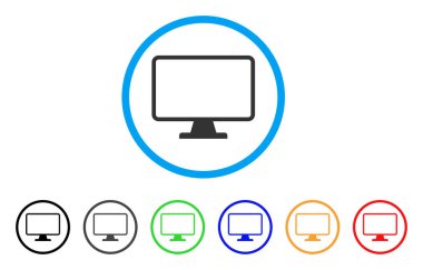 Monitör yuvarlak simgesini