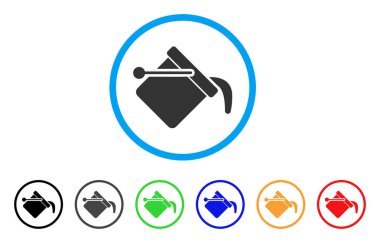 Boya kovası yuvarlak simge