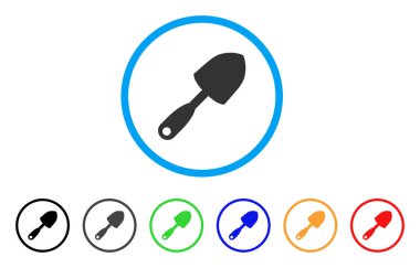 Kepçe kürek yuvarlak simge