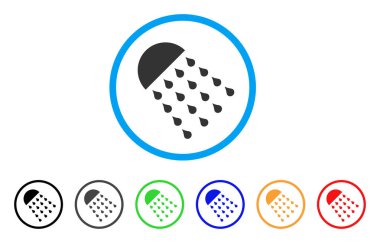 Sprey akışı simgesi yuvarlak