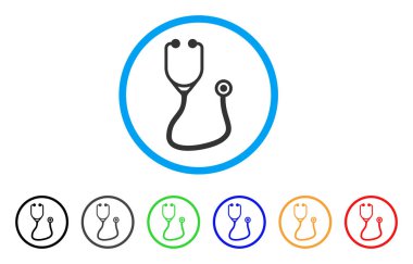 Stetoskop yuvarlak simge