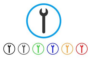 Yuvarlak İngiliz anahtarı simgesini