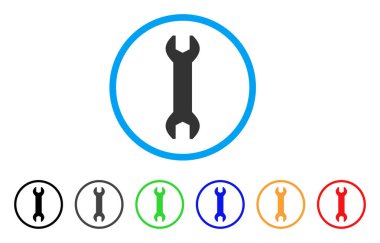 Yuvarlak İngiliz anahtarı simgesini