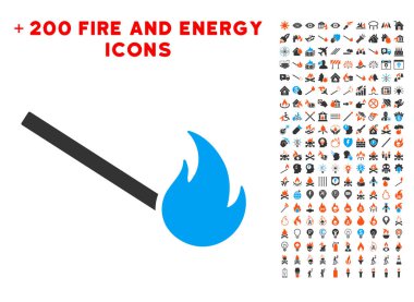 Bonus alev Clipart simgesiyle maç ateş