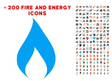 Bonus enerji toplama ile alev simgesi