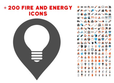 Lamba ampul işareti simgesi ile Bonus güç koymak