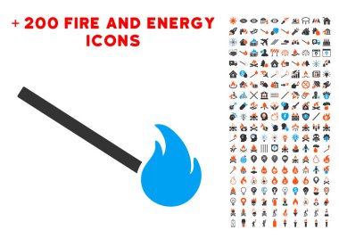 Bonus enerji toplama ile maç ateş simgesi