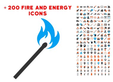 Bonus enerji toplama ile maç ateş simgesi