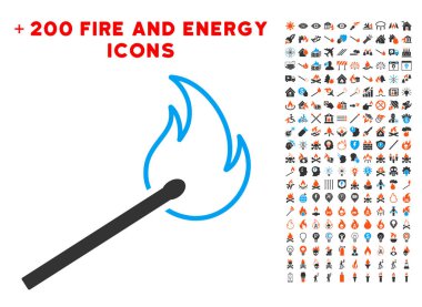 Maç Bonus enerji Clipart alev simgesiyle