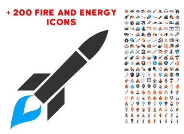 Füze uçuş simgesi ile Bonus güç koymak