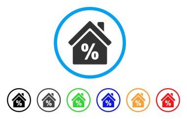 İpotek indirim yuvarlak simge