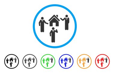 Realty tartışmak kişi yuvarlak simge