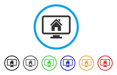 Yuvarlak simge izleme realty