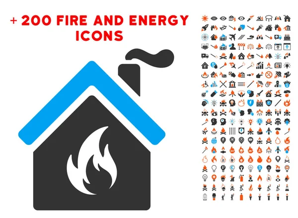 Mutfak yangın simgesi ile Bonus alev Clipart