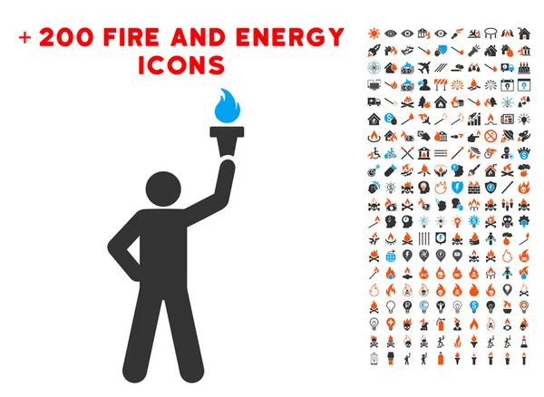 Lider Bonus enerji toplama ile özgürlük Meşalesi simgesiyle