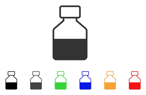 Botella líquida vector icono — Vector de stock