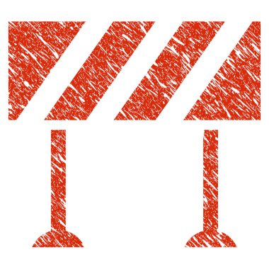 Bariyer simgesi Grunge filigran