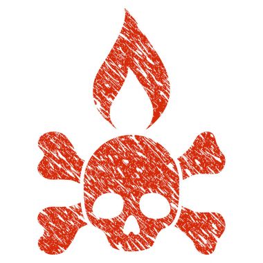 Ölüm ateşleme simgesi Grunge filigran