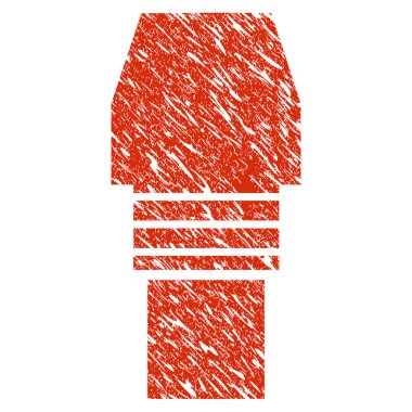 Gaz yakıcı meme simgesi Grunge filigran