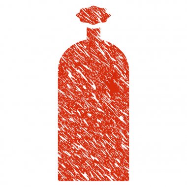 Gaz silindir simgesi Grunge filigran